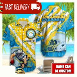 NFL Los Angeles Chargers American Flag custom Hawaiian Shirts For Men Women - available at - sportfansshop.com