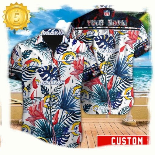 NFL Los Angeles Rams Custom Hawaiian Shirt For Men Women - available at - sportfansshop.com