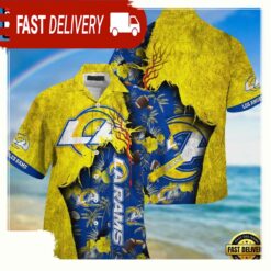 nfl los angeles rams football Team Logo New Design hawaii shirt - available at - sportfansshop.com