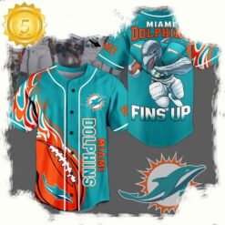 NFL Miami Dolphins Mascot Finds Up Custom Name Baseball Jersey - available at - sportfansshop.com