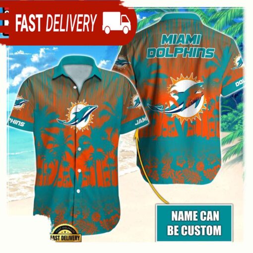 NFL Miami Dolphins Vintage Style Custom Aloha Shirts For Men Women - available at - sportfansshop.com