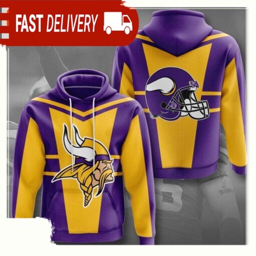 NFL Minnesota Vikings All Over Print Unisex Hoodie For Men Women - available at - sportfansshop.com