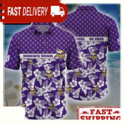 NFL Minnesota Vikings Palm Leaves New Design Hawaiian Shirt - available at - sportfansshop.com