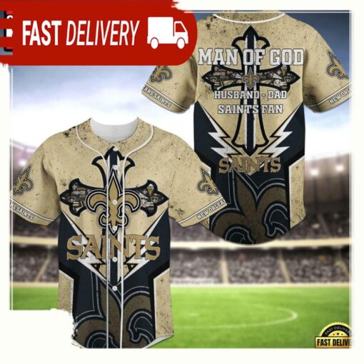 NFL New Orleans Saints New Design Baseball Jersey Shirts - available at - sportfansshop.com