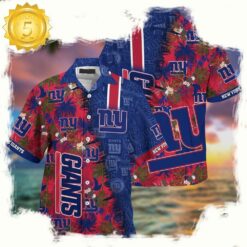 NFL New York Giants Football Aloha Hawaiian Shirt - available at - sportfansshop.com