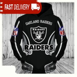 NFL Oakland Raiders All Over All Over Print Unisex Hoodie - available at - sportfansshop.com