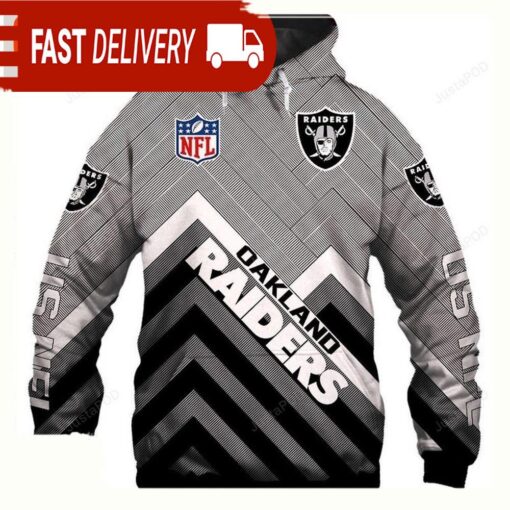 NFL Oakland Raiders Men and Women All Over Print Unisex Hoodie - available at - sportfansshop.com