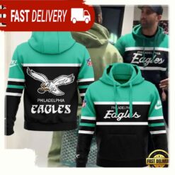 NFL Philadelphia Eagles Logo Team Fly Eagle New Design 3D Hoodie - available at - sportfansshop.com