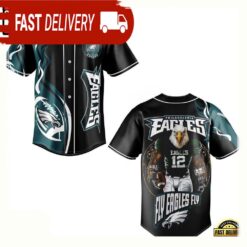 NFL Philadelphia Eagles Mascot Fly Eagles Fly Baseball Jersey - available at - sportfansshop.com