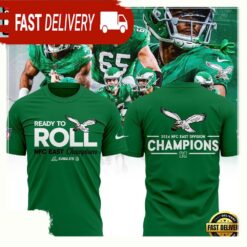 NFL Philadelphia Eagles NFC EAST CHAMPIONS 3D T Shirt - available at - sportfansshop.com