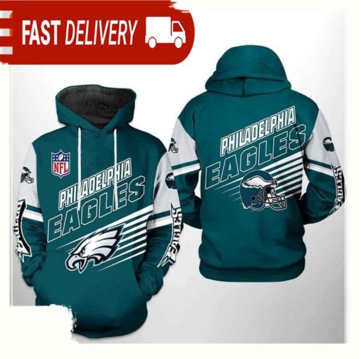 NFL Philadelphia Eagles Team All Over Print Unisex Hoodie - available at - sportfansshop.com