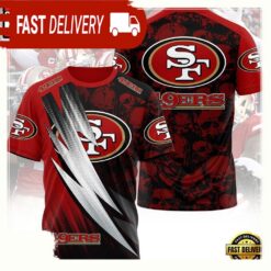 NFL San Francisco 49ers Logo All Over Print T Shirt - available at - sportfansshop.com