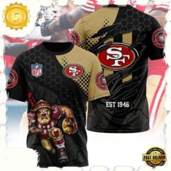 NFL San Francisco 49ers Mascot All Over Print T Shirt - available at - sportfansshop.com