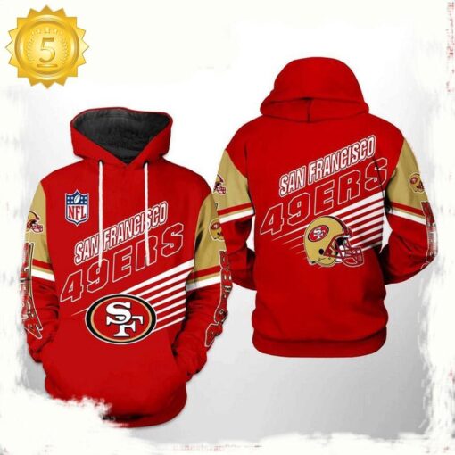 NFL San Francisco 49ers Team All Over Print Unisex Hoodie - available at - sportfansshop.com