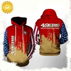 NFL San Francisco 49ers Team US All Over Print Unisex Hoodie - available at - sportfansshop.com