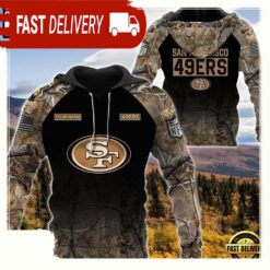 NFL San Francisco Ers Custom NameHunting Camo Hoodie - available at - sportfansshop.com