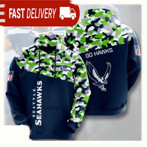 NFL Seattle Seahawks All Over Print Unisex Hoodie For Men Womens - available at - sportfansshop.com