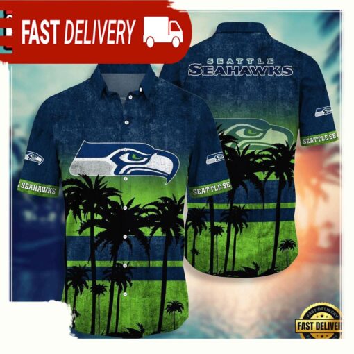 NFL Seattle Seahawks Hawaiian Shirt - available at - sportfansshop.com