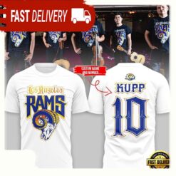 NFL Super Bowl Los Angeles Rams Vamos Ram White T Shirt - available at - sportfansshop.com