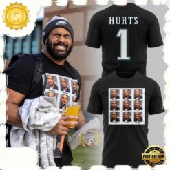 NFL Super Bowl Philadelphia Eagles Jalen Hurts T Shirt - available at - sportfansshop.com