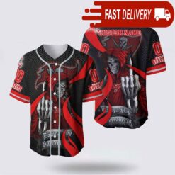 NFL Tampa Bay Buccaneers Grim Reaper Custom Name Baseball Jersey Gift for Your Squad - available at - sportfansshop.com