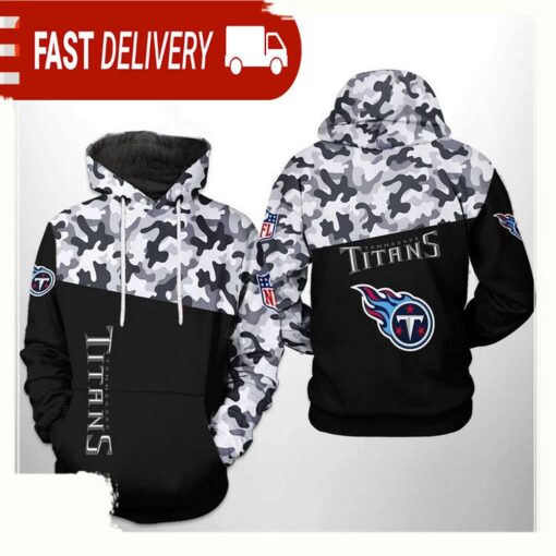 NFL Tennessee Titans Camo Veteran Team All Over Print Unisex Hoodie - available at - sportfansshop.com