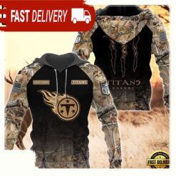 NFL Tennessee Titans Custom Name Hoodie Camo Hunting - available at - sportfansshop.com