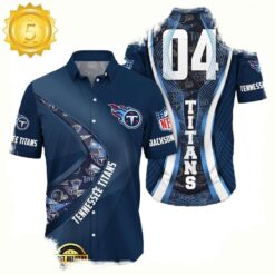 NFL Tennessee TitansCustom Name Number New Design Hawaiian Shirt For Men Women - available at - sportfansshop.com