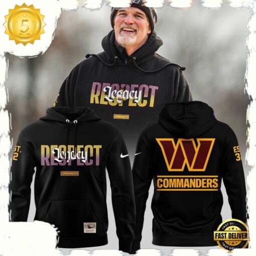 NFL Washington Commanders Doug Williams Mitchell And Ness Black Legacy Respect New Design 3D Hoodie - available at - sportfansshop.com