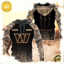 NFL Washington Redskins Custom Name Hoodie Camo Hunting - available at - sportfansshop.com