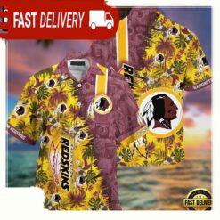 NFL Washington Redskins Football Aloha Hawaiian Shirt - available at - sportfansshop.com