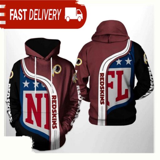 NFL Washington Redskins Team All Over Print Unisex Hoodie - available at - sportfansshop.com