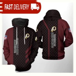 NFL Washington Redskins Team Pattern Mix All Over Print Unisex Hoodie - available at - sportfansshop.com