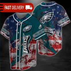 Philadelphia Eagles America Flag NFL Patriot Jersey Gift For Fans - available at - sportfansshop.com