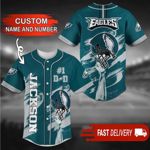 Philadelphia Eagles Personalized NFL Jersey with Name and Number - available at - sportfansshop.com