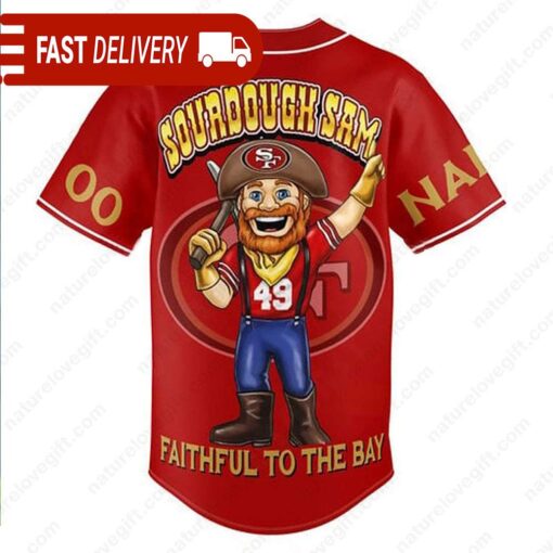 Sourdough Sam San Francisco 49ers Custom Jersey Playoffs NFL Shirt - available at - sportfansshop.com