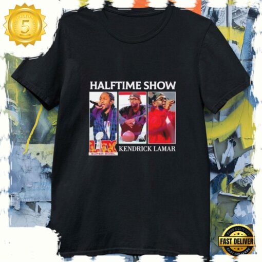 Super Bowl LIX 2025 Halftime Show Kendrick Lamar T Shirt Black - available at - sportfansshop.com