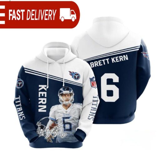 Tennessee Titans Brett Kern NFL Hoodie Gifts for Fans - available at - sportfansshop.com