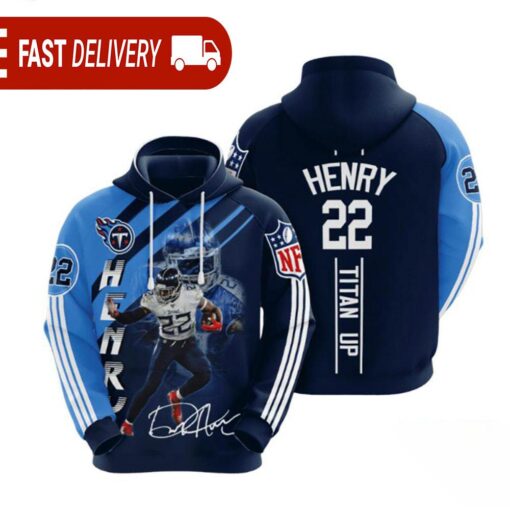 Tennessee Titans Derrick Henry 22 NFL Hoodie Gifts for Fans - available at - sportfansshop.com