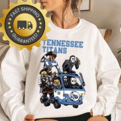 Tennessee Titans Horror Character Halloween NFL Sweatshirt Gifts for Fans - available at - sportfansshop.com