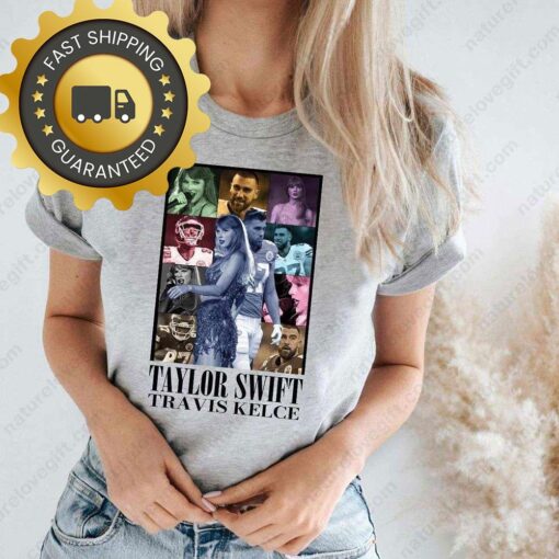 The Eras Tour Taylor Swift and Travis Kelce Shirt Music Lovers NFL Gifts - available at - sportfansshop.com