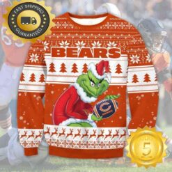 The Grinch Stole Chicago Bears NFL Ugly Christmas Sweater - available at - sportfansshop.com