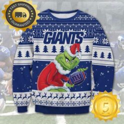 The Grinch Stole New York Giants NFL Ugly Christmas Sweater - available at - sportfansshop.com