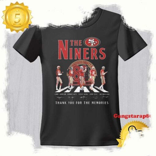 The Niners San Francisco 49ers Walking Thank You For The Memories Vintage TShirt - available at - sportfansshop.com