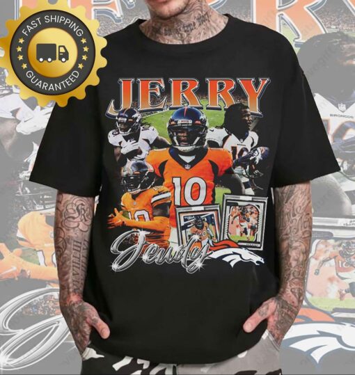 Vintage Bootleg Jerry Jeudy Shirt Denver Broncos Football NFL Gift - available at - sportfansshop.com