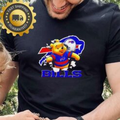 Winnie The Pooh Playing Football Buffalo Bills Shirt NFL Gift - available at - sportfansshop.com