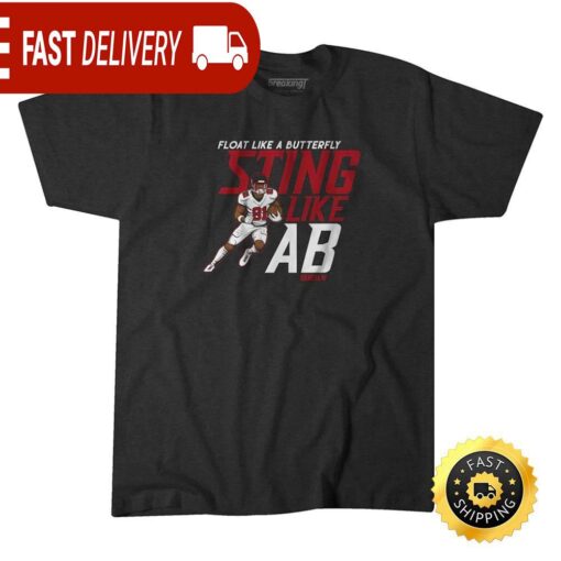 ANTONIO BROWN FLOAT LIKE A BUTTERFLY STING LIKE AB T-shirt (Copy) - available at - sportfansshop.com