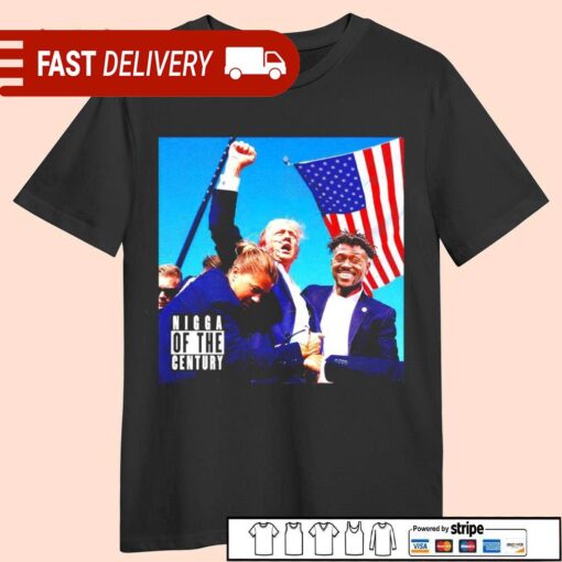 Antonio Brown reacts to Trump rally shooting Nigga of The Century shirt - available at - sportfansshop.com