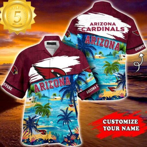 Arizona Cardinals NFL Personalized Hawaiian Shirt - available at - sportfansshop.com