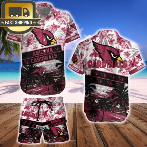 Arizona Cardinals NFL Summer Hawaiian Shirt And Beach Short - available at - sportfansshop.com